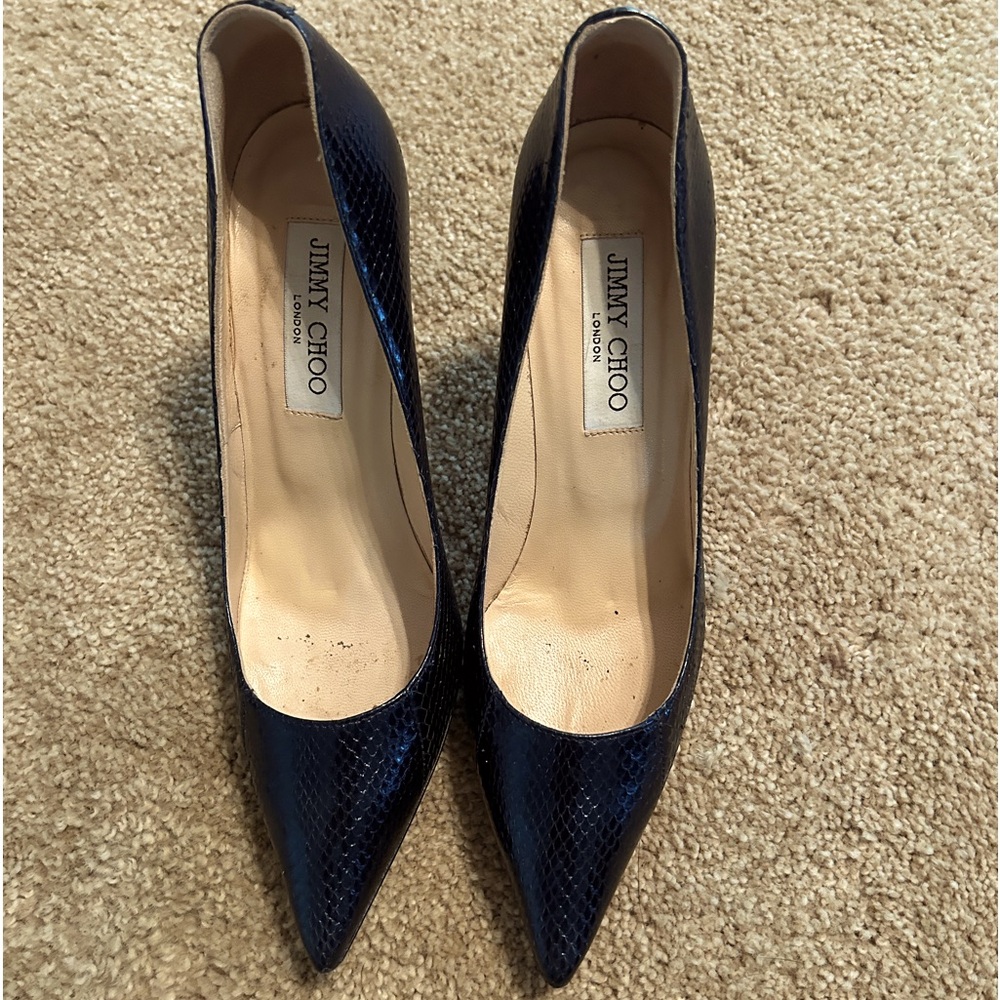 Jimmy Choo shoes. Snakeskin
